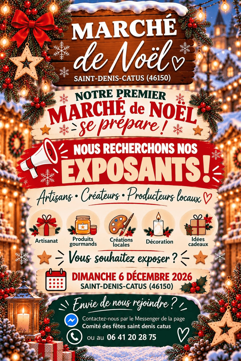 Marché de Noël à Saint-Denis-Catus