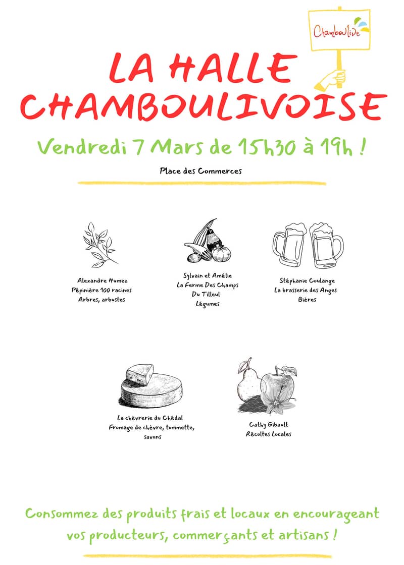 Marché à la Halle Chamboulivoise