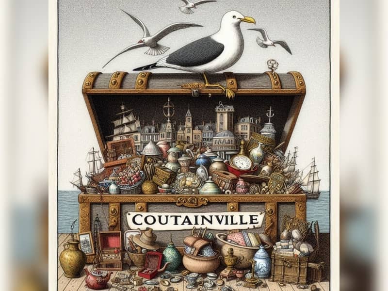 Marché d'antiquités-brocante de Coutainville - Octobre