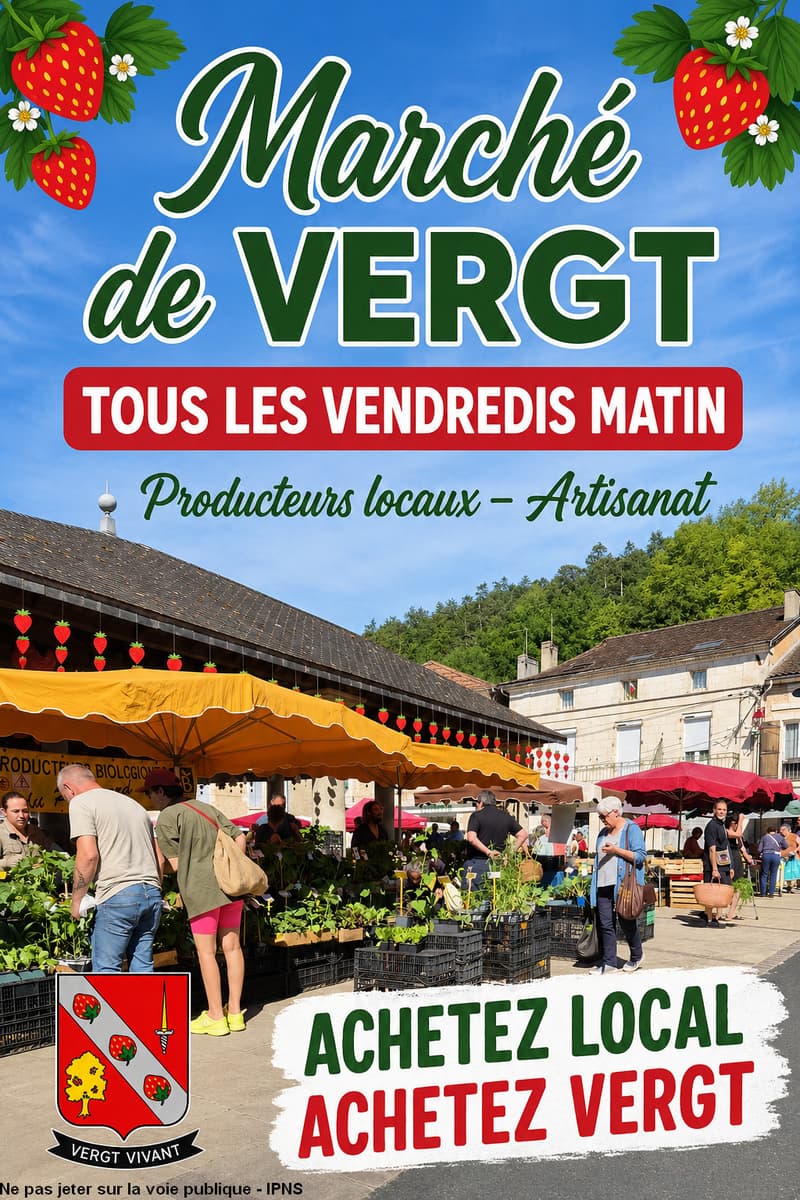 Marché hebdomadaire — Vergt