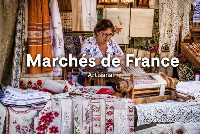 Marché artisanal en France