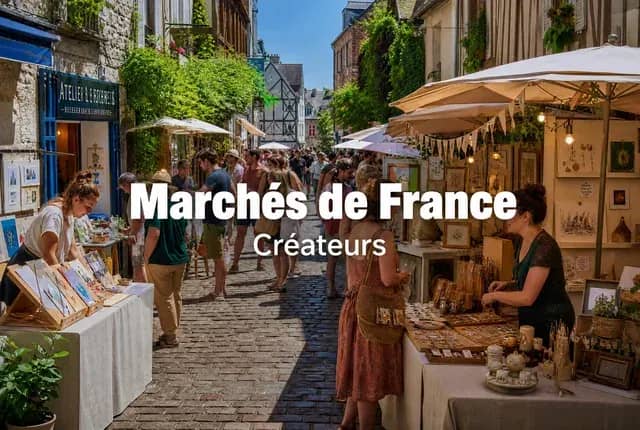 Marché artisanal en France
