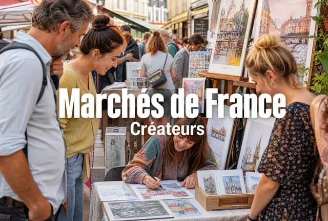 Marché artisanal en France