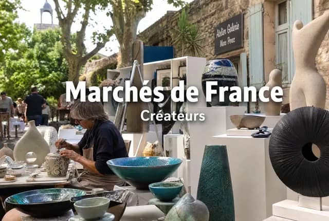 Marché artisanal en France