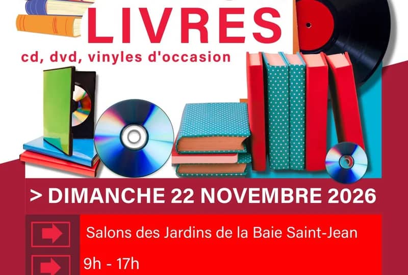 Foire aux livres, cd, dvd, vinyles d'occasion