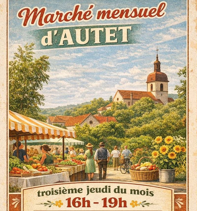 Marché mensuel d'Autet — Champlitte